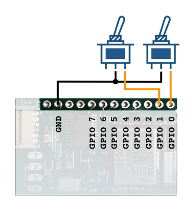 GPIO switch schematic
